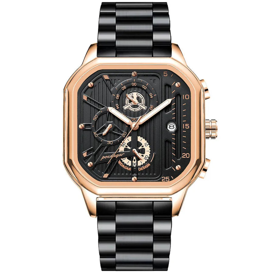 sports geometric buckle quartz men's watches