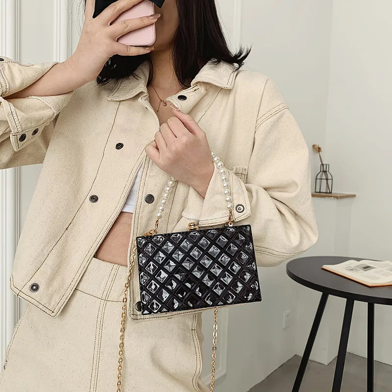 women's all seasons arylic classic style handbag