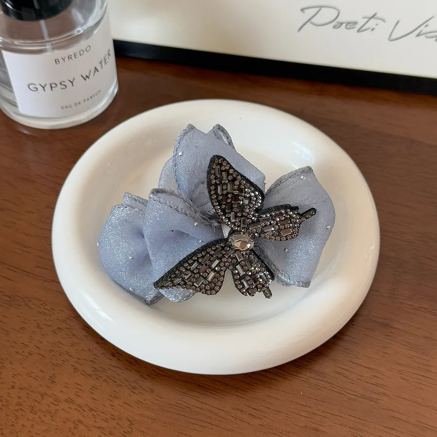 Summer Large Size Hair Clips Half Head Fullness Butterfly Knot Shark Fin Hair Accessories Women's Fashion Hairpins Hair Ties