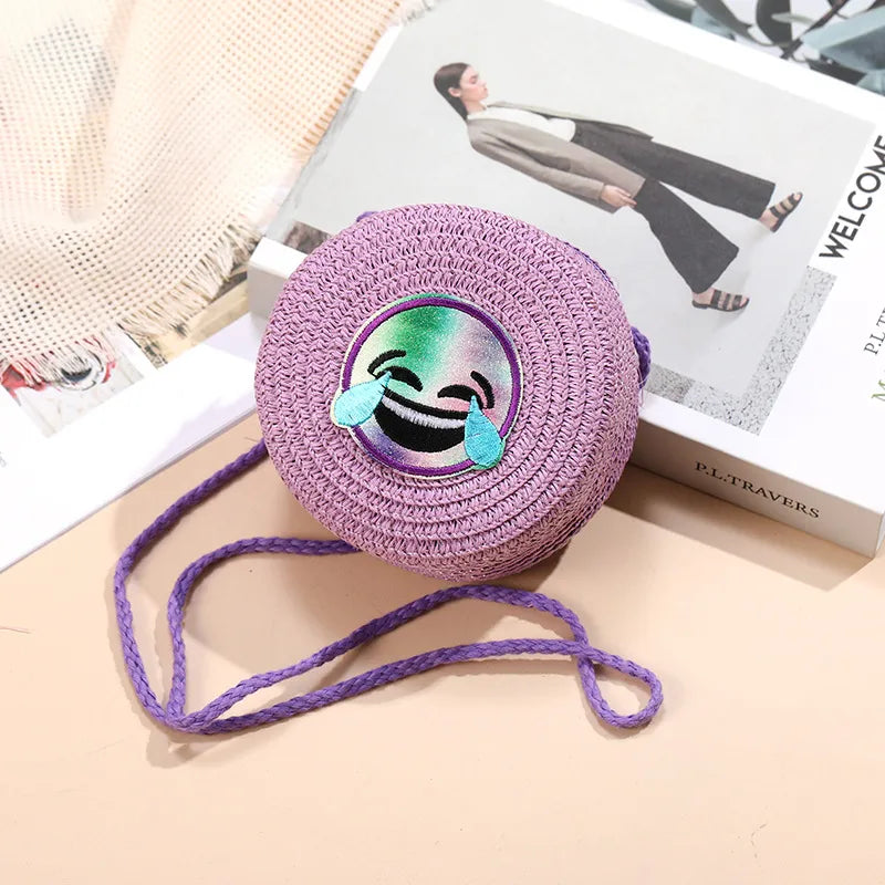 Beach Island Straw Bag Woven Bag Women's  New Seaside Bohemian Straw Bag Crossbody Small Bag Cute