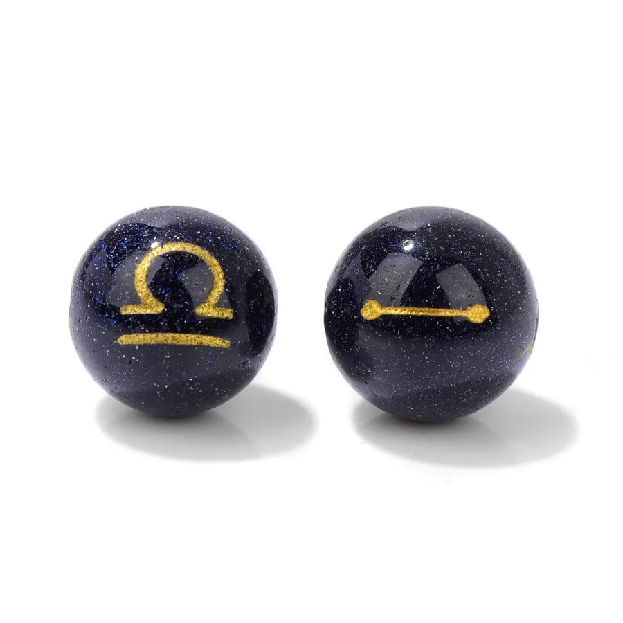 1 Piece Diameter 10mm Stone Constellation Beads