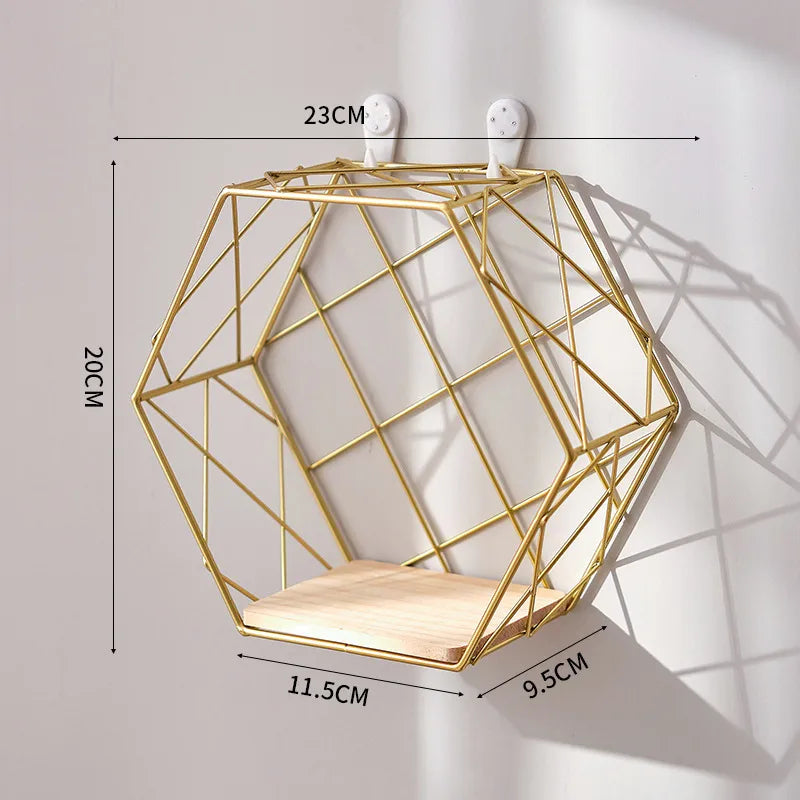 Nordic style living room wall storage rack creative home wall hanging room bedroom wall decoration storage rack