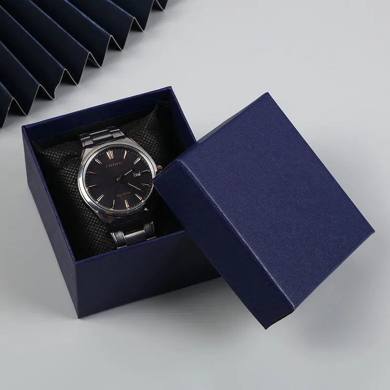 simple style solid color paper jewelry boxes