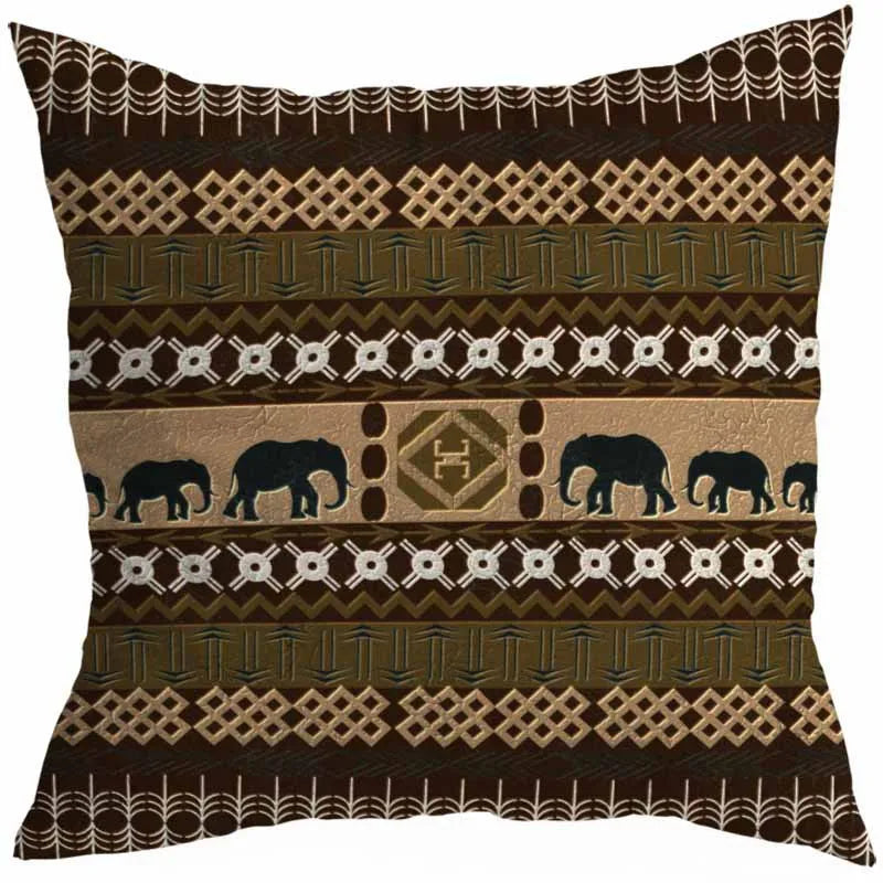 vacation sweet geometric stripe solid color linen fibre peach skin pillow cases