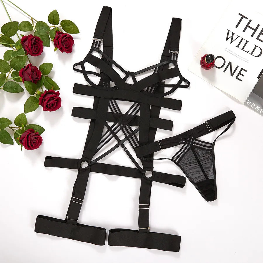 Women's Lady Sexy Solid Color Sexy Lingerie Sets Honeymoon Sexy Lingerie
