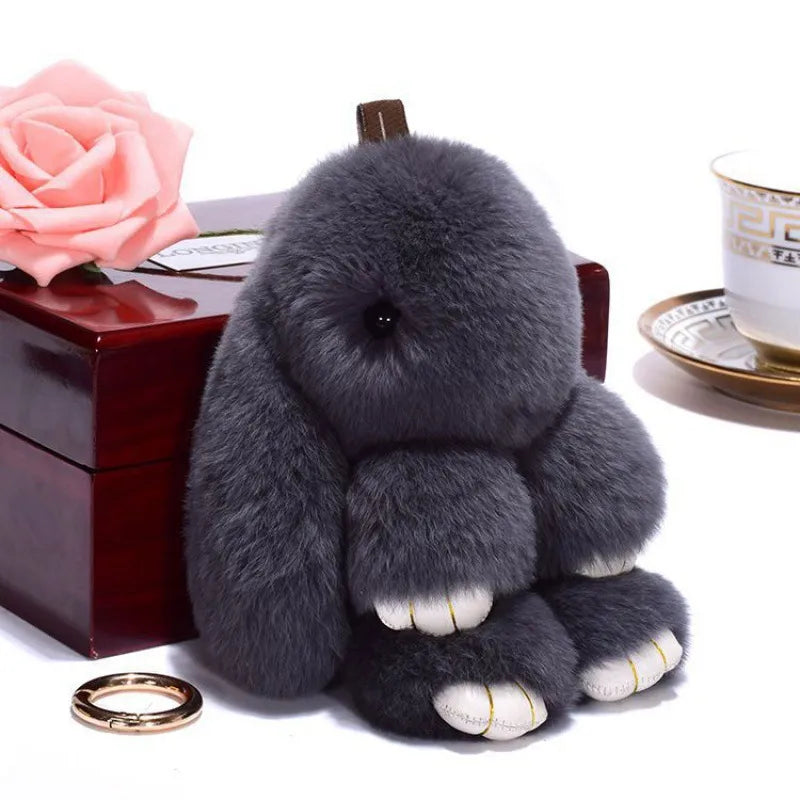 Simple Style Rabbit Artificial Wool Handmade Bag Pendant