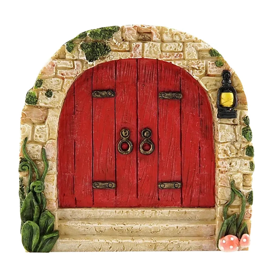 elf fairy door courtyard wooden tree decoration garden crafts