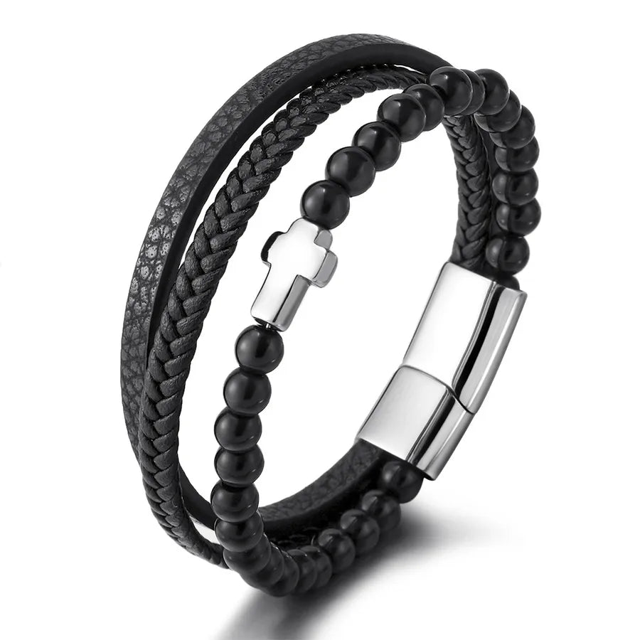 fashion geometric titanium steel stoving varnish bracelets 1 piece