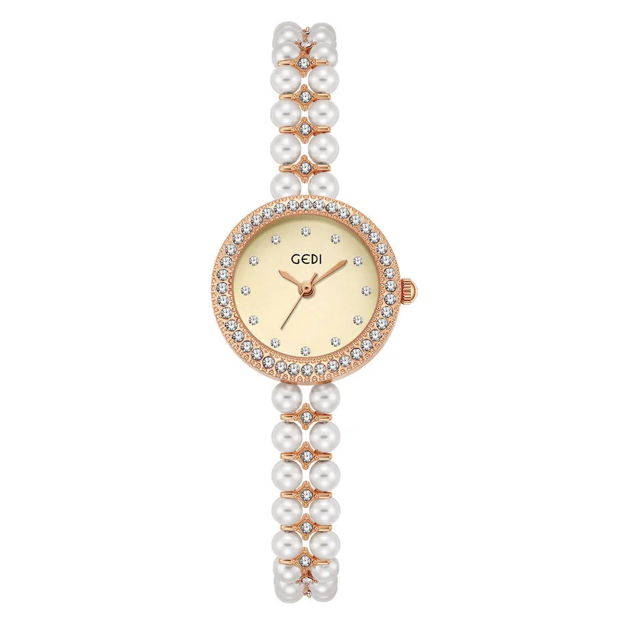 Goldie Light Luxury Diamond-encrusted Fritillaria Women's Watch Niche Chinese High-end Feeling Beads Wrist Watch Women's Bracelet Quartz Watch