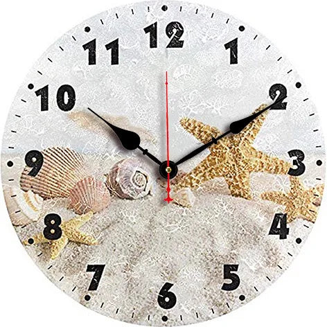 silent wall clock retro wood ocean clock wall sticker simple wall clock retro explosion hanging clock