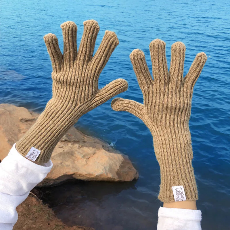 Women's Basic Modern Style Simple Style Solid Color Gloves