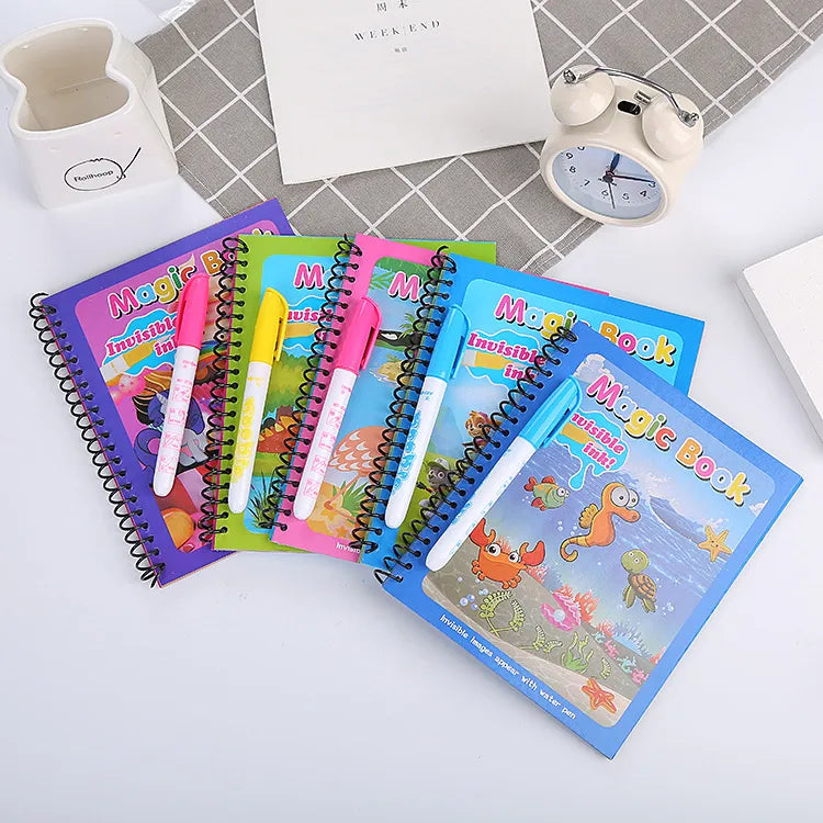 kids coloring book baby puzzle water graffiti water picture book repeated use magic album creative gift wholesale