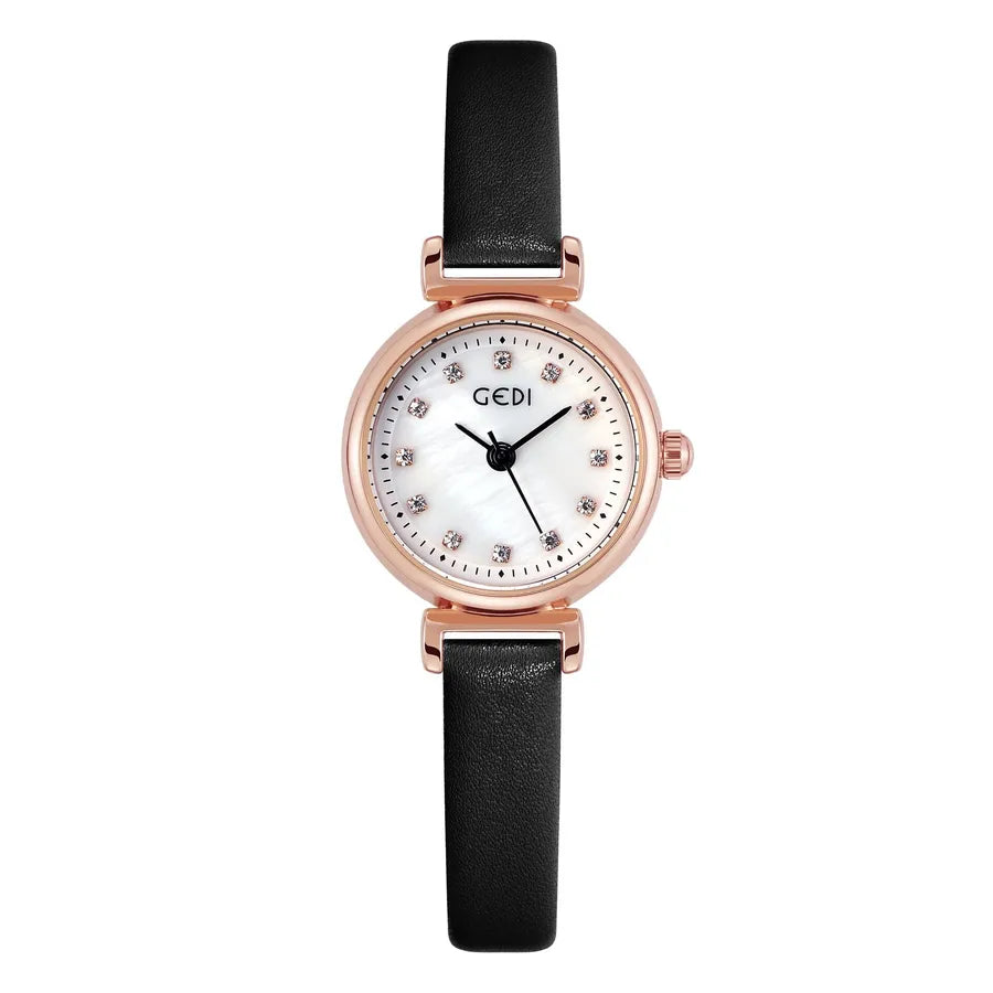 Simple Style Solid Color Buckle Quartz Watch Women's Watches