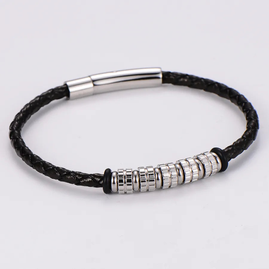 Casual Geometric Stainless Steel Men's wristband