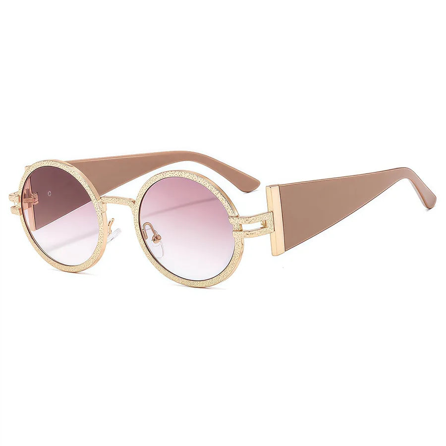Vacation Simple Style Solid Color Pc Oval Frame Full Frame Women's Sunglasses