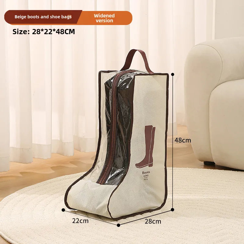 New shoes storage bag shoes thickened non-woven boots short boots storage shoes bag home shoes storage artifact