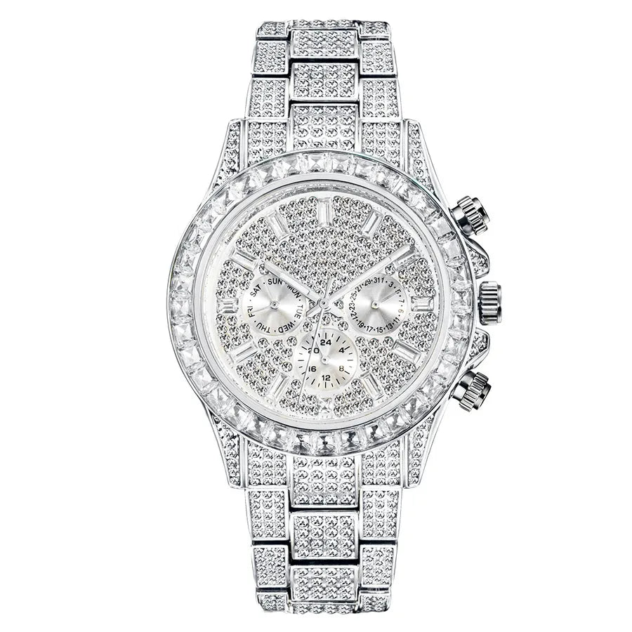 Fashion Geometric Butterfly Double Snap Quartz Men's Watches
