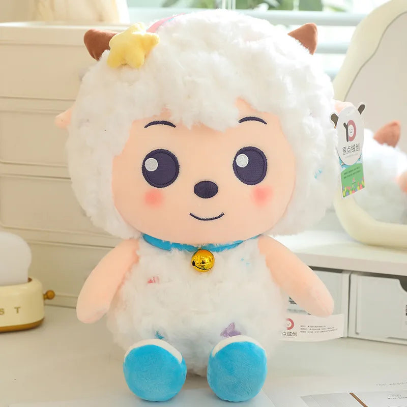 Genuine Pleasant Goat plush toy beautiful sheep doll lazy sheep pillow gift leg clip doll children's toy