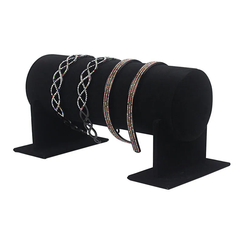 11*30cm Korean version of black velvet hair band display stand hair band display stand head band first jewelry display spot