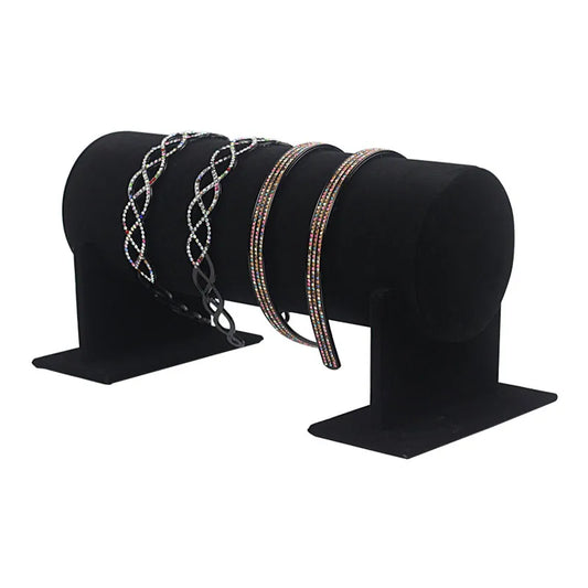 11*30cm Korean version of black velvet hair band display stand hair band display stand head band first jewelry display spot