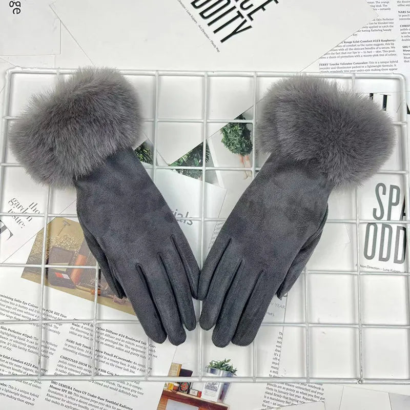 women's elegant sweet solid color gloves 1 pair