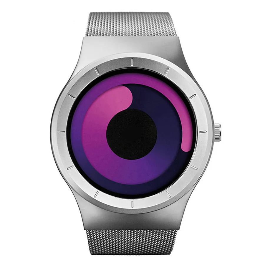 Sports Solid Color Single Folding Buckle Quartz Men's Watches