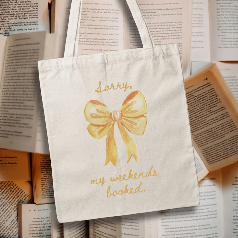 Student Cute Butterfly Knot Printed Canvas Bag Single Shoulder Foldable Shopping Handbag Ladies Tote Bag
