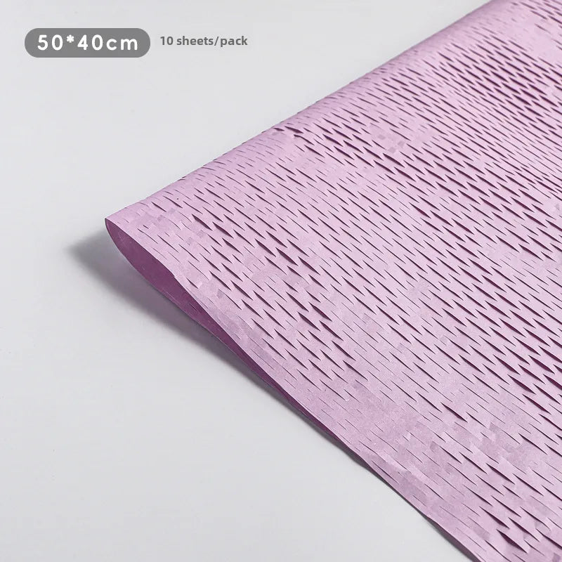Trendy Honeycomb Paper Mesh Flower Bouquet Artistic Packaging Material Fresh Flowers Gift Wrapping Wholesale Handmade Craft Supplies
