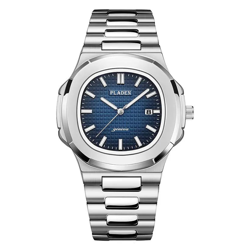 PLADEN Brand Watch hot Classic Men's High-end Fashion Business Stainless Steel Waterproof Quartz Watch