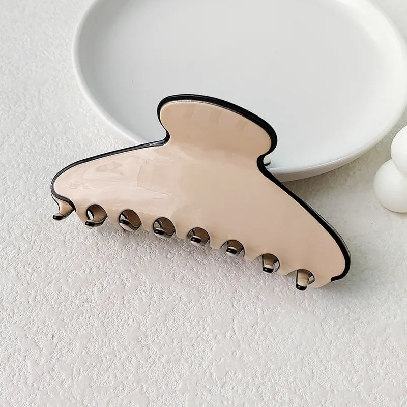 New Style Large Size Acetate Shark Clamp Hair Clip Women Luxury Fashion Hair Accessories Hair Claw For Thick Hair Tail