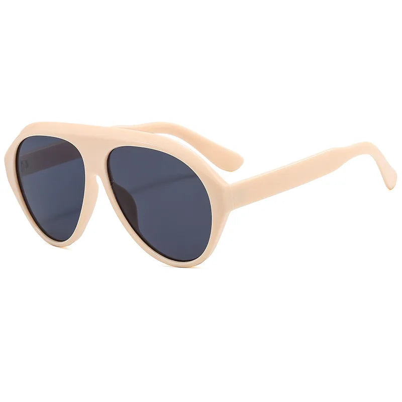 ig style retro color block pc toad glasses full frame men's sunglasses