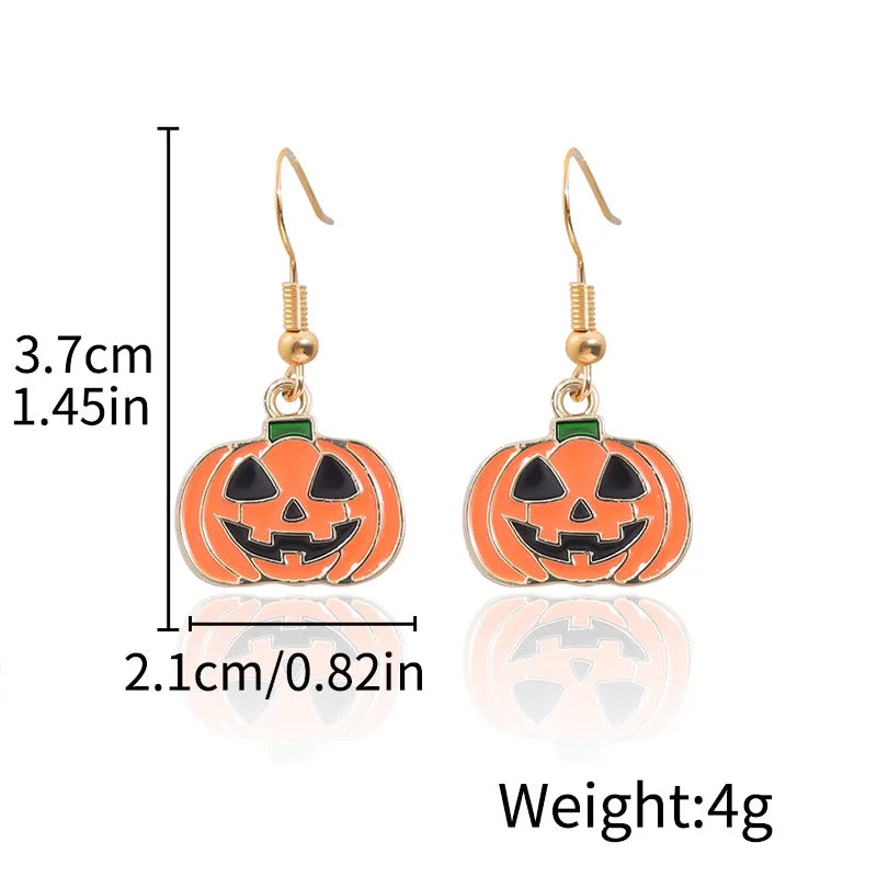 Halloween Ghost Devil Death Zombie Horror Pumpkin Skull Ear Cuff Alloy Geometric Pattern Unisex Original Design Jewelry Earring