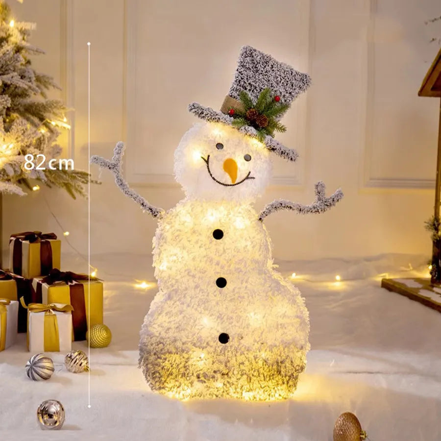 Christmas Cute Snowman Iron Party Ornaments