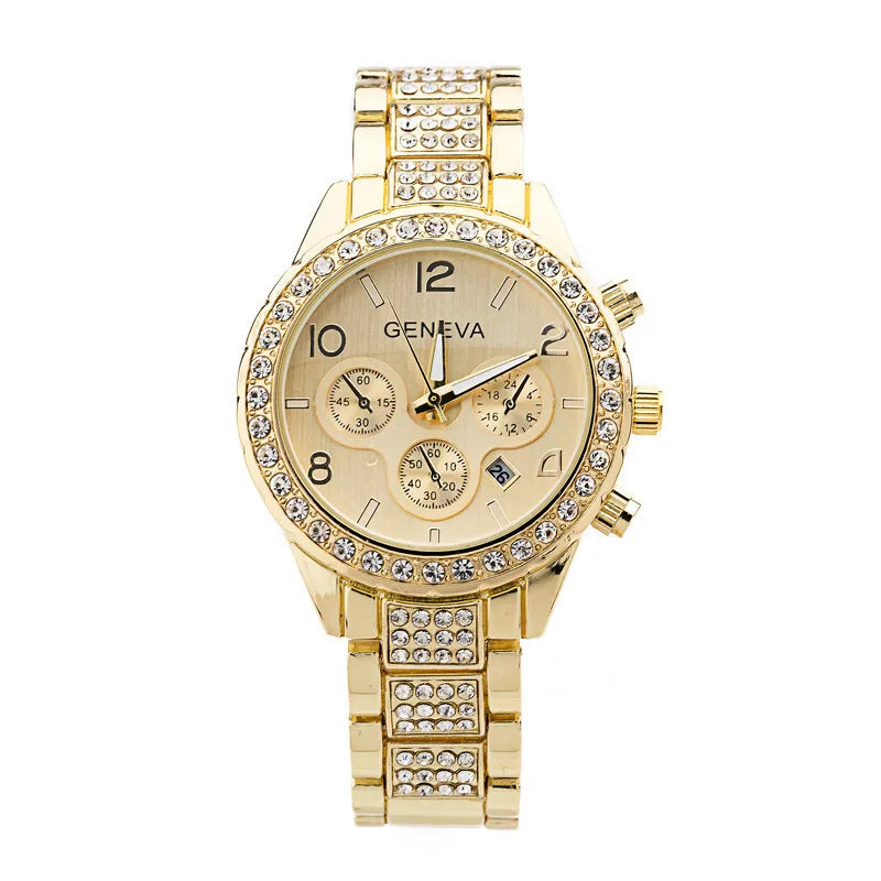 fashion solid color double side snaps women's watches