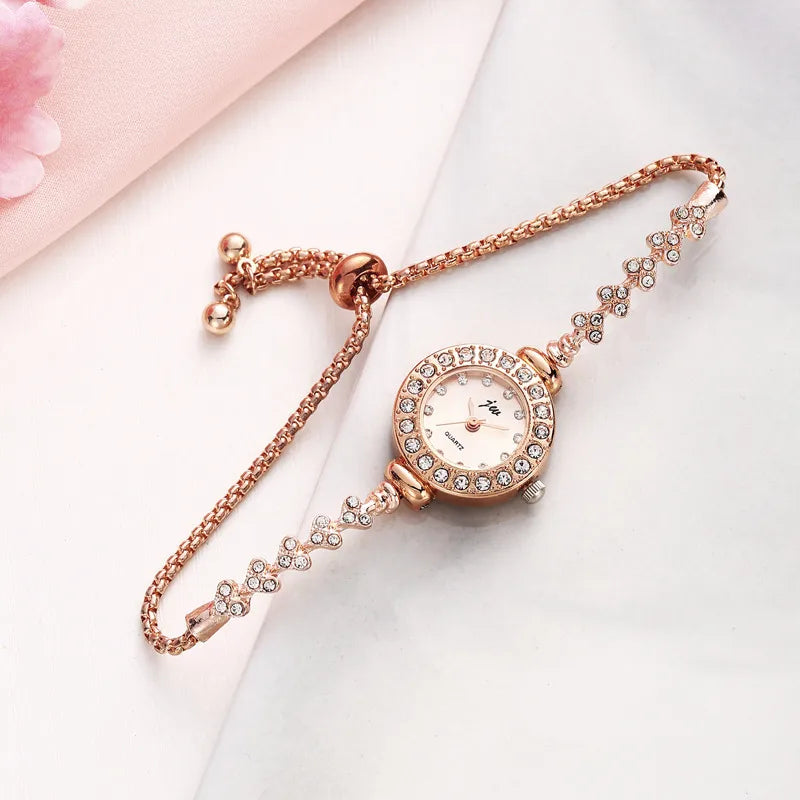 Casual Heart Shape Telescopic Rope Quartz Women's Watches