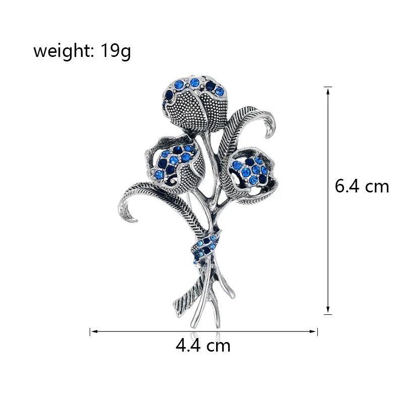 Fashionable Vintage Pearl Glazed Basket Brooch Pin Trendy Bouquet Brooch Pins Alloy Jewelry Accessory For Men And Women