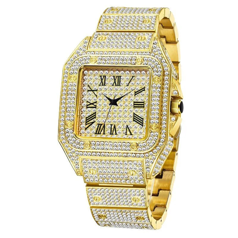 Elegant Hip-Hop Geometric Butterfly Double Snap Quartz Men's Watches