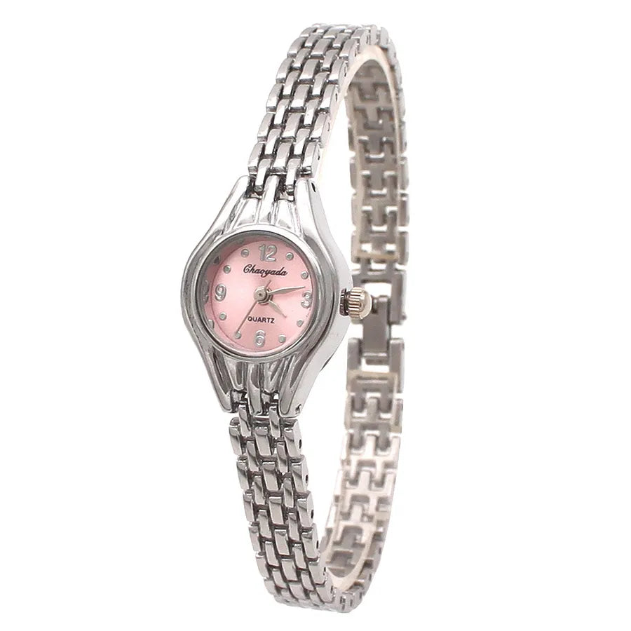 Casual Round Buckle Quartz Watch Women's Watches