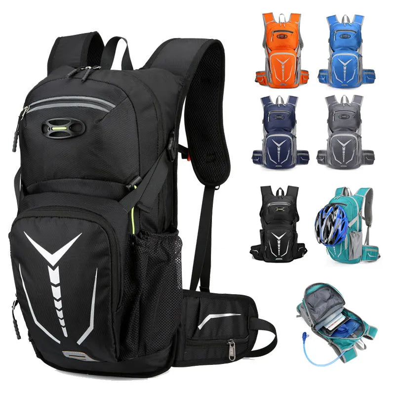 Sports Hiking Bag Riding Helmet Bag Outdoor Bicycle Water Bag Backpack Multifunctional Mountaineering Bag