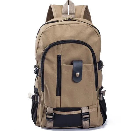 Hot Trendy Men's Backpack Casual Travel Canvas Backpack Student Schoolbag Wholesale