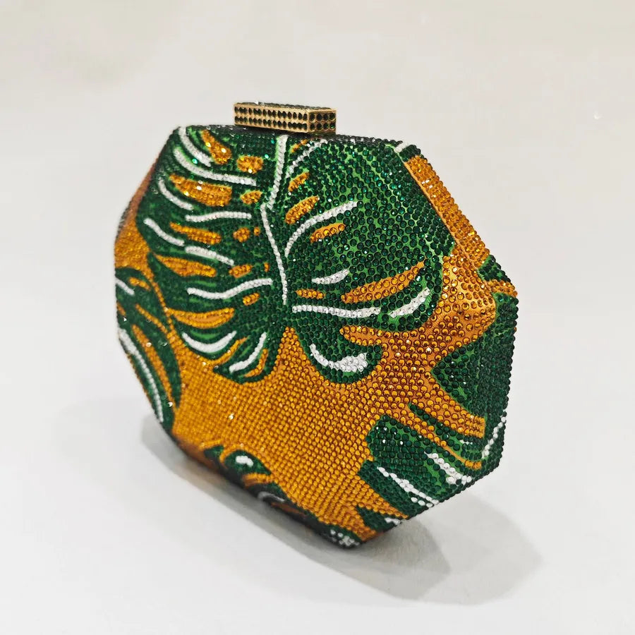 pu Multicolor Polygon Evening Bags