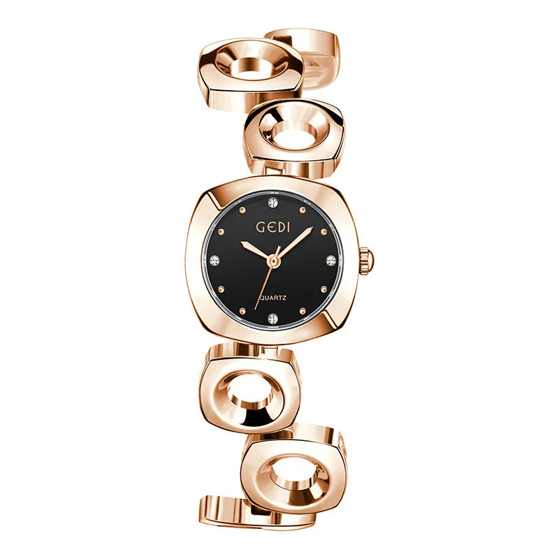 Casual Solid Color Jewelry Buckle Quartz Watch Women's Watches