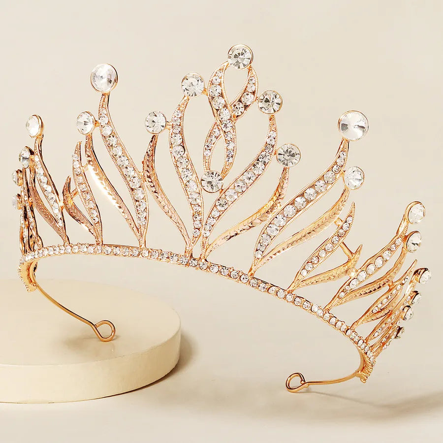 hot selling creative wedding crown carnival party dress up headwear simple dignified rhinestone bridal crown