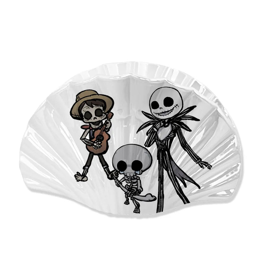 Halloween Shark Hair Clip Scary Skeleton Design Christmas Nightmare Before Christmas Ghost Hair Accessories Dark Style Acrylic