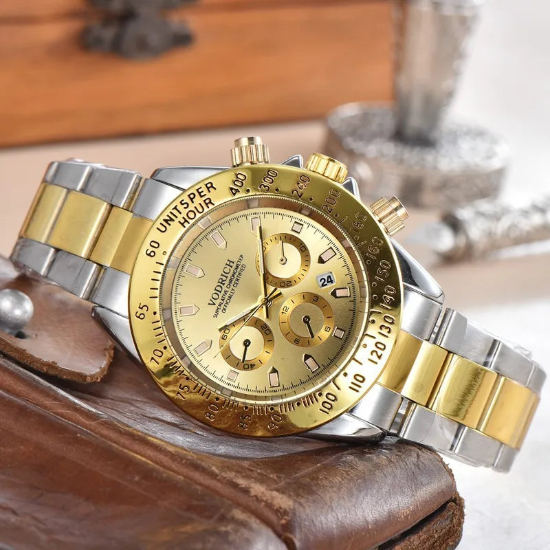 Casual Color Block Solid Color Single Folding Buckle Quartz Women's Watches