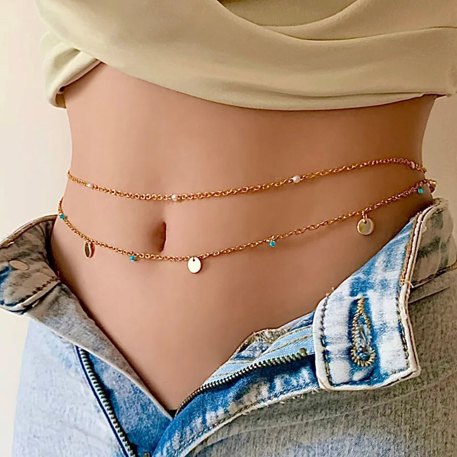 fashion jewelry simple sexy transparent rhinestone waist chain women's sweet cool bikini body chain flash diamond waist chain