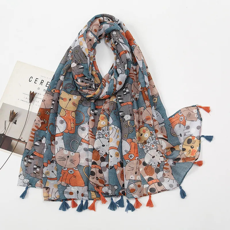 Women's Vacation Simple Style Animal Polyester Scarf