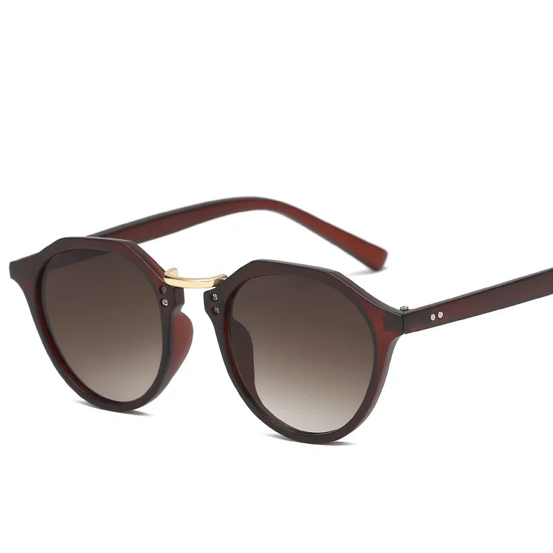 Business Retro Sunglasses Pc Cat Eye Full Frame Men's Sunglasses