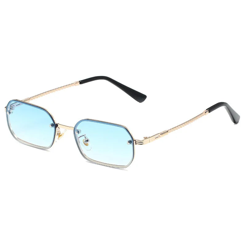 Vacation Simple Style Color Block Pc Square Full Frame Women's Sunglasses