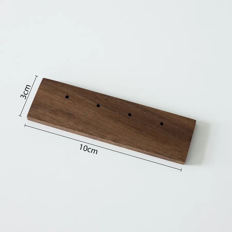 Retro Walnut Color Jewelry Display Stand Ring Earring Necklace Stall Jewelry Accessories Display Plate Shop Counter Top